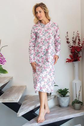 CHEMISE DE NUIT ML OUVERTE DOS