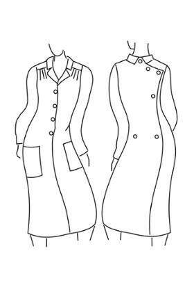 ROBE OUVERTE DOS CROISÉ