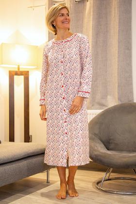 CHEMISE DE NUIT OUVERTE DEVANT
