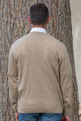GILET COL POINTE