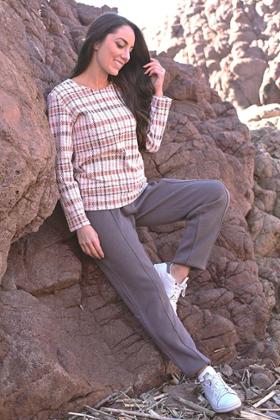 PANTALON MAILLE JERSEY