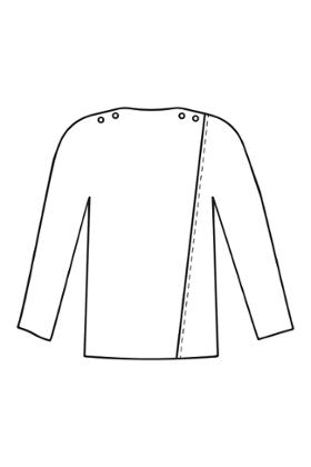 T-SHIRT CROISE DOS