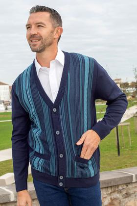GILET COL POINTE