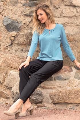 PULL ENCOLURE GOUTTE D'EAU