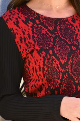 ROBE MANCHES COTELÉES