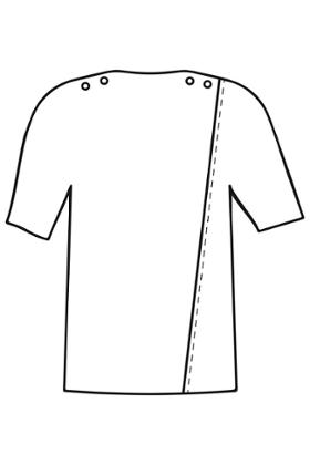 T-SHIRT CROISÉ DOS GRANDE TAILLE