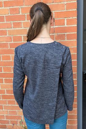 PULL CROISE DOS GRANDE TAILLE