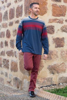 T-SHIRT ML COTON VISCOSE