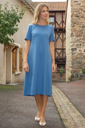 ROBE CROISE DOS COTON