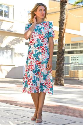 ROBE CROISE DOS FLEURS