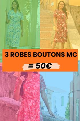 3 ROBE POUR 50€