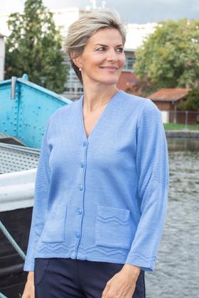GILET COL POINTE
