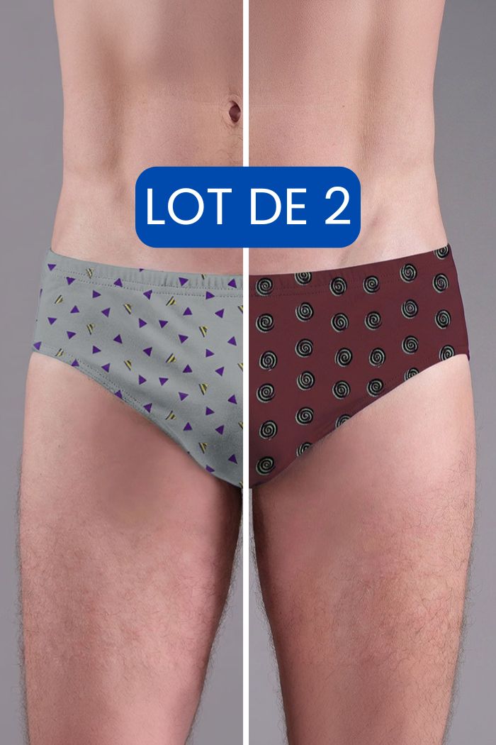 LOT DE 2 SLIPS FERMES