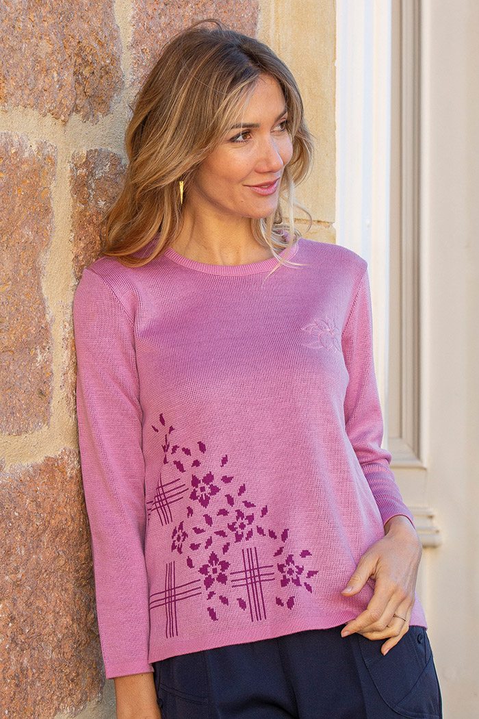 PULL BRODERIE