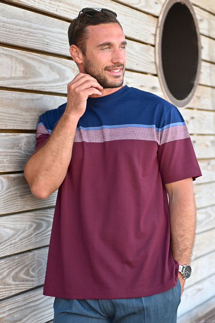 TSHIRT CROISE DOS COTON